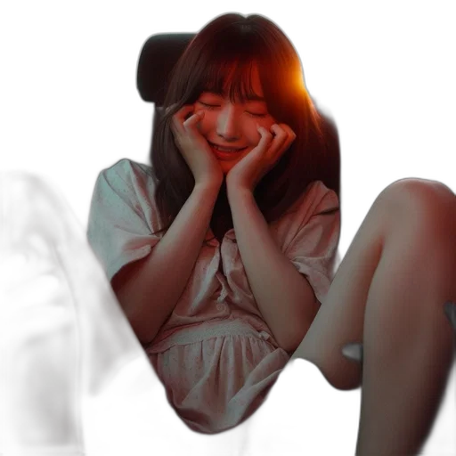 creature, dress, photorealistic, concept art, neon lights, monochrome, young, woman transparent PNG cut-out