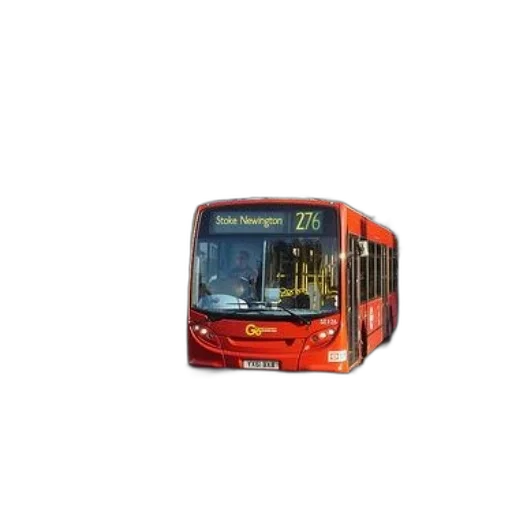 car, 3d render, photorealistic, pixel art, red, bus, destination, stoke transparent PNG cut-out