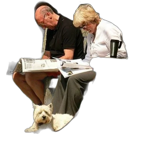 staff, furniture, shoes, photorealistic, older, couple, sit, bench transparent PNG cut-out