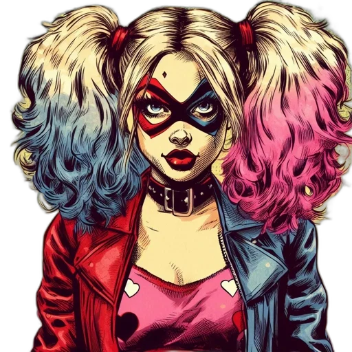 mask, comic book art, cartoon, concept art, fantasy art, red, neon, colorful transparent PNG cut-out