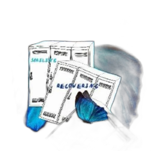 jewelry, blue, butterfly, wings, spread, holding, envelopes, labeled transparent PNG cut-out