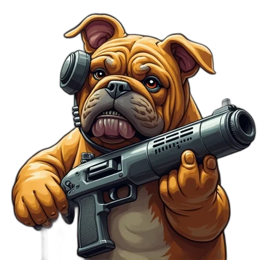 weapon, animal, staff, pixel art, concept art, comic book art, photorealistic, cartoon transparent PNG cut-out