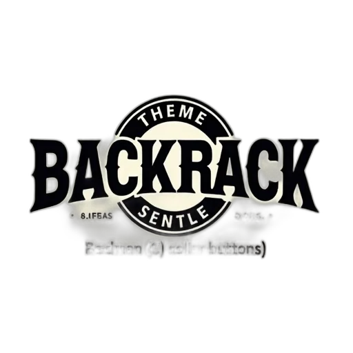 jacket, vintage-style, illustration, featuring, phrase, backrack, stylized, font transparent PNG cut-out
