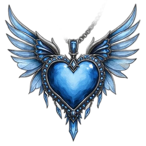 jewelry, fantasy art, concept art, pixel art, 3d render, blue, hand-drawn, sketch transparent PNG cut-out