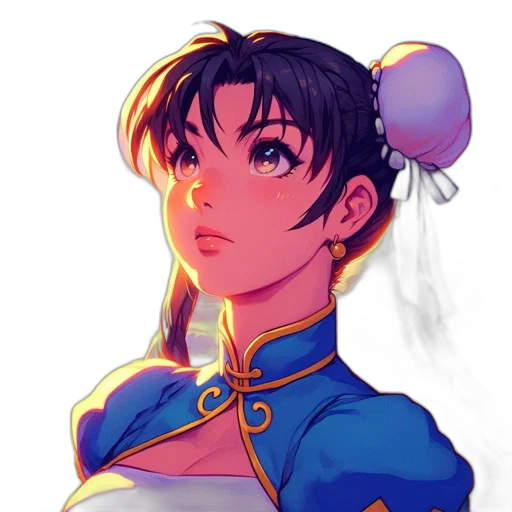crown, staff, face, anime, concept art, pixel art, fantasy art, blue transparent PNG cut-out