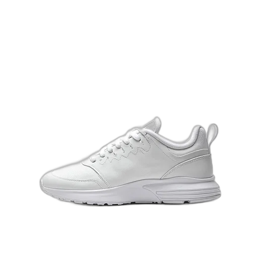 shoes, white, sneaker, laces, displayed, against, background transparent PNG cut-out