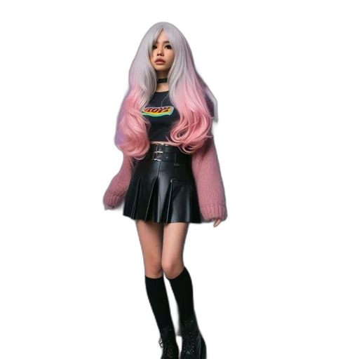 jacket, concept art, 3d render, fantasy art, comic book art, pastel, dark, young transparent PNG cut-out