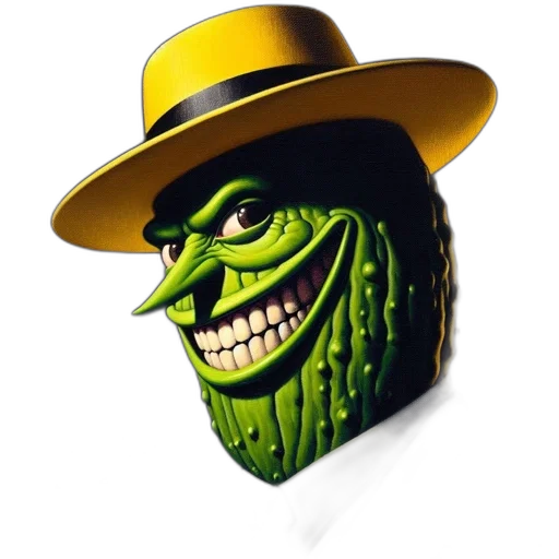 mask, hat, face, creature, concept art, 3d render, photorealistic, comic book art transparent PNG cut-out