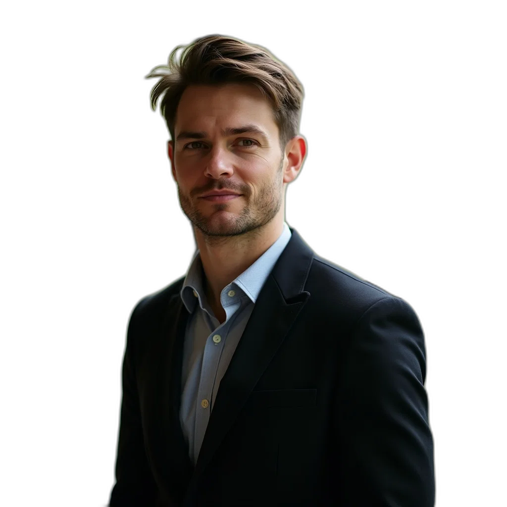 staff, jacket, face, crown, photorealistic, 3d render, concept art, man transparent PNG cut-out