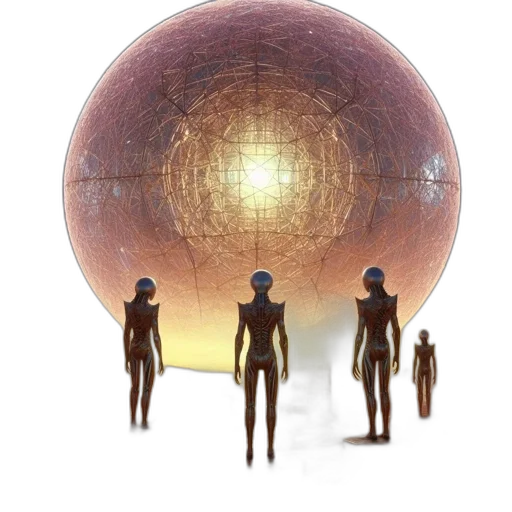 staff, robot, concept art, 3d render, fantasy art, pixel art, outer space, alien transparent PNG cut-out