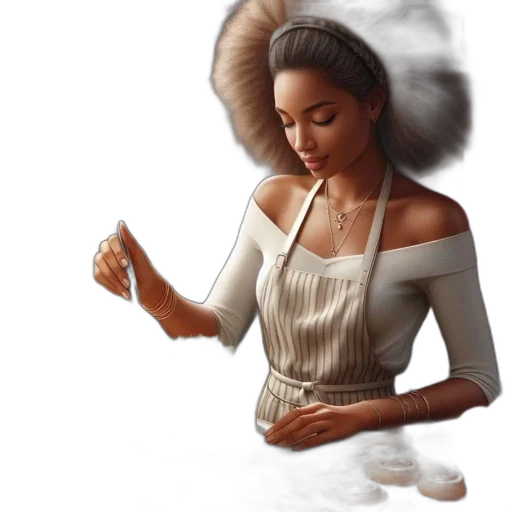 jewelry, hair, photorealistic, concept art, fantasy art, oil painting, earth tones, woman transparent PNG cut-out