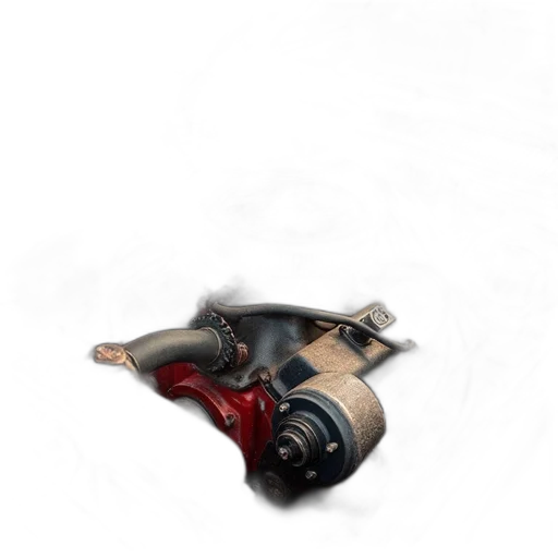 weapon, shoes, mask, robot, concept art, 3d render, photorealistic, fantasy art transparent PNG cut-out