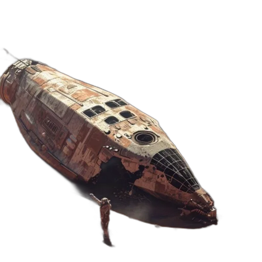 weapon, shoes, hat, car, concept art, 3d render, photorealistic, outer space transparent PNG cut-out