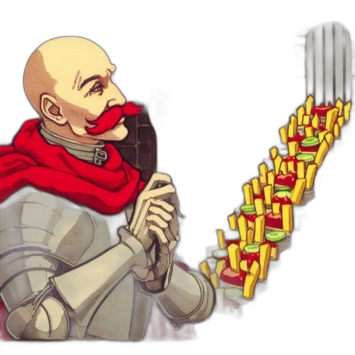 sword, weapon, food, staff, pixel art, concept art, fantasy art, comic book art transparent PNG cut-out