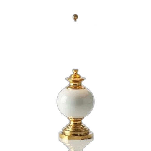 jewelry, crown, furniture, bottle, 3d render, white, lampshade, decorative transparent PNG cut-out