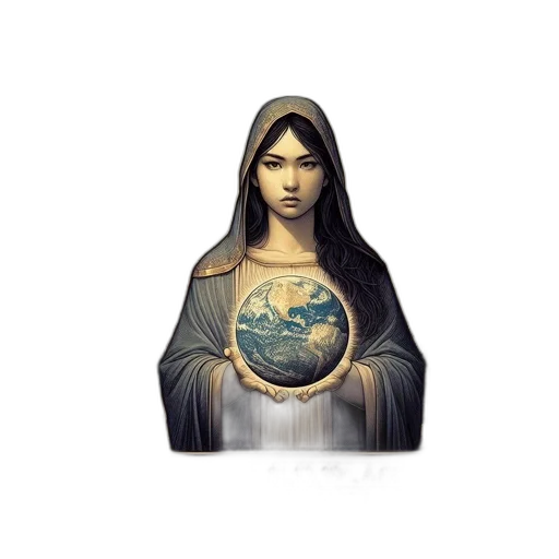dress, jewelry, face, fantasy art, pixel art, concept art, photorealistic, outer space transparent PNG cut-out
