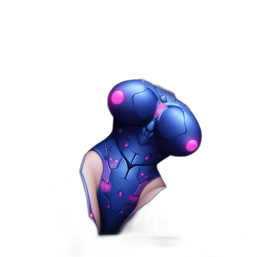 robot, creature, mask, jewelry, 3d render, concept art, fantasy art, cyberpunk transparent PNG cut-out