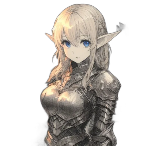 dragon, weapon, sword, dress, fantasy art, concept art, anime, pixel art transparent PNG cut-out