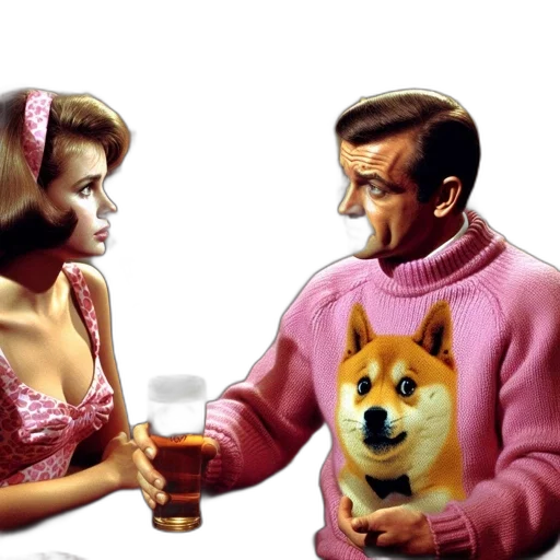 dress, jacket, animal, robot, vaporwave, photorealistic, concept art, fire transparent PNG cut-out