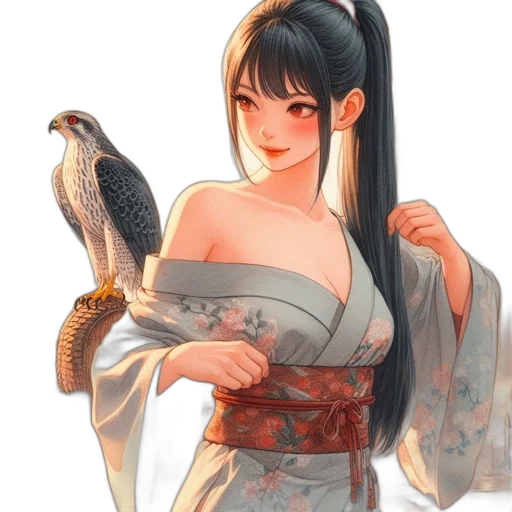 dress, dragon, jewelry, staff, fantasy art, anime, concept art, photorealistic transparent PNG cut-out