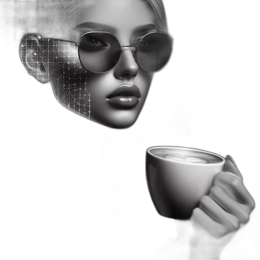 robot, face, mask, jewelry, photorealistic, 3d render, pencil sketch, fantasy art transparent PNG cut-out