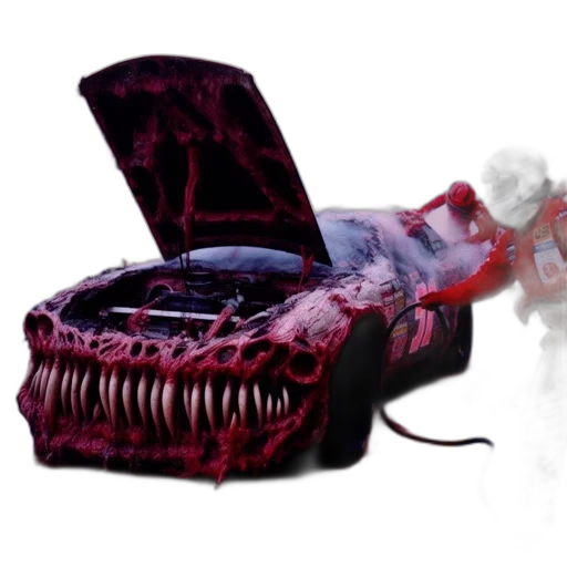 shoes, furniture, creature, weapon, concept art, 3d render, unconventional, racecar transparent PNG cut-out