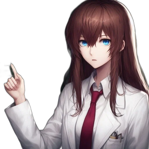 staff, weapon, face, hair, pixel art, anime, concept art, cartoon transparent PNG cut-out