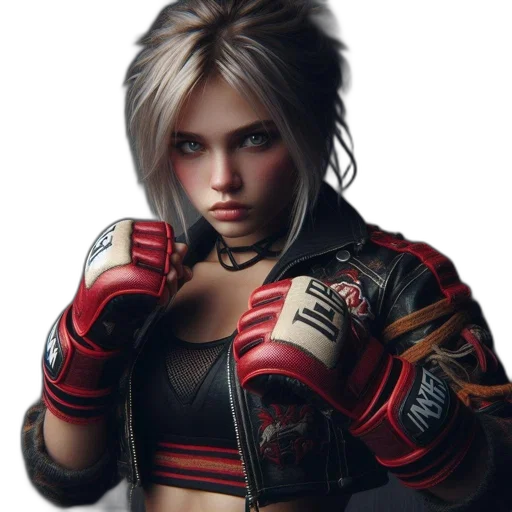 jacket, weapon, photorealistic, concept art, pixel art, fantasy art, determined, young transparent PNG cut-out