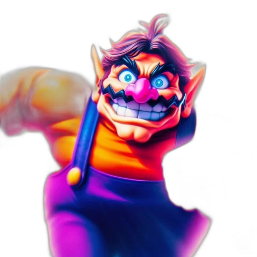 staff, mask, face, weapon, 3d render, concept art, fantasy art, vaporwave transparent PNG cut-out