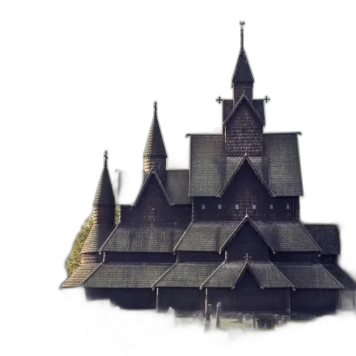 building, crown, concept art, 3d render, fantasy art, pixel art, fog, majestic transparent PNG cut-out