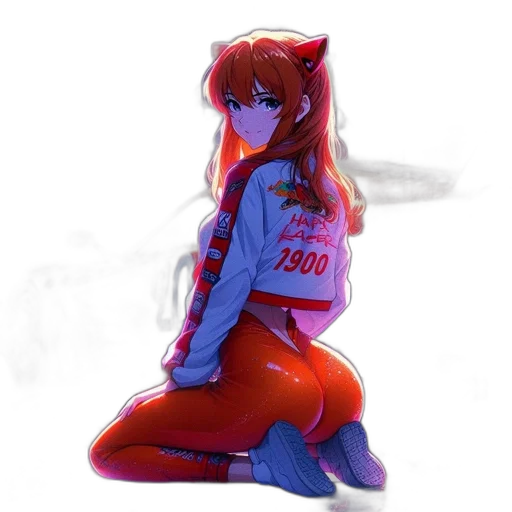 jacket, robot, dress, animal, anime, pixel art, vaporwave, concept art transparent PNG cut-out