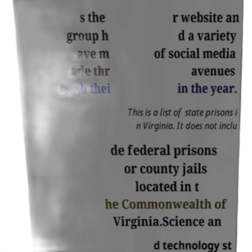 weapon, bottle, list, state, prisons, virginia, displayed, white transparent PNG cut-out