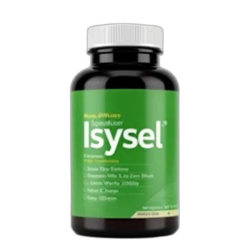 bottle, isysel, green, black, liquid, supplement, white, cap transparent PNG cut-out