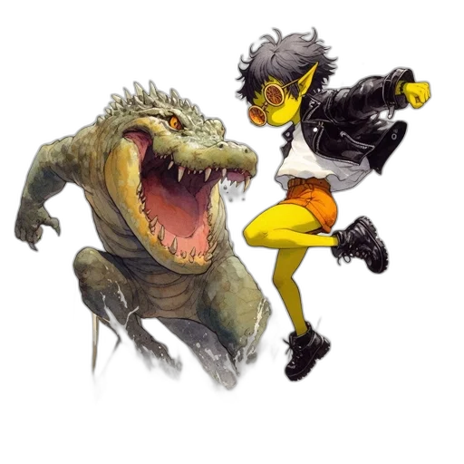 dragon, concept art, comic book art, fantasy art, pixel art, person, asian, descent transparent PNG cut-out