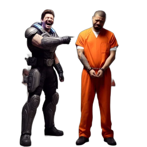 weapon, concept art, 3d render, outer space, prison, cell, block, uniformed transparent PNG cut-out