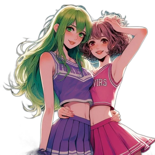 dress, anime, pixel art, vaporwave, watercolor, neon lights, green, pastel transparent PNG cut-out