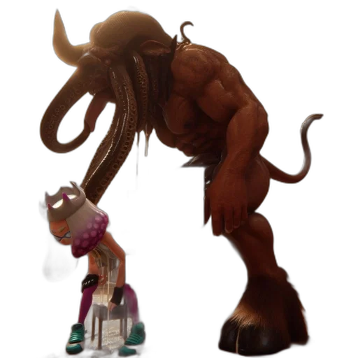 creature, animal, concept art, 3d render, fantasy art, outer space, two, animated transparent PNG cut-out