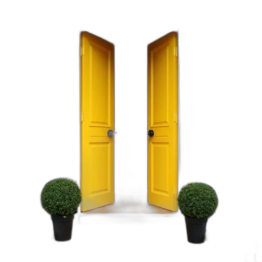 furniture, 3d render, photorealistic, concept art, forest, golden, green, yellow transparent PNG cut-out