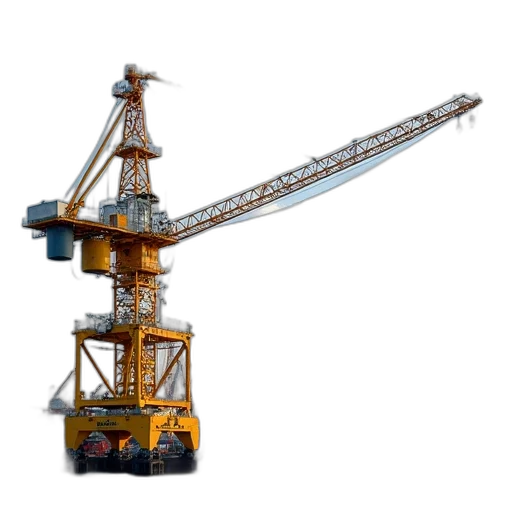 robot, staff, weapon, jewelry, 3d render, concept art, crane, overhead transparent PNG cut-out