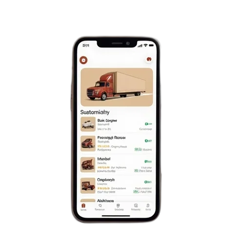 smartphone, screen, showing, delivery transparent PNG cut-out
