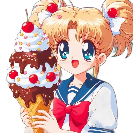 food, staff, weapon, anime, pixel art, vaporwave, cartoon, animated transparent PNG cut-out