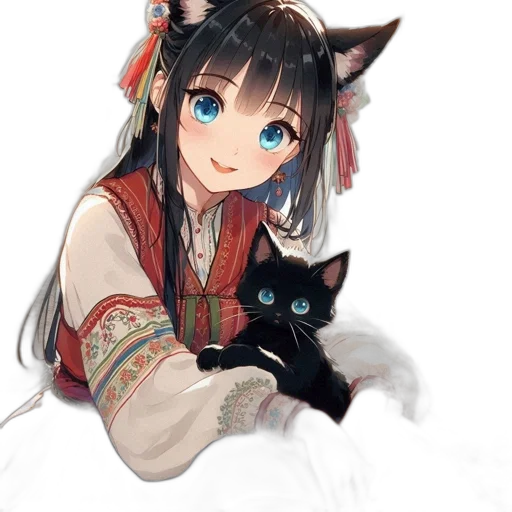 animal, staff, creature, dragon, anime, fantasy art, oil painting, pixel art transparent PNG cut-out