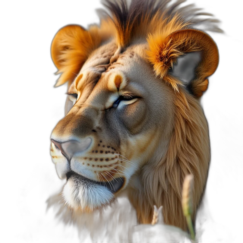 animal, crown, mask, staff, 3d render, photorealistic, fantasy art, concept art transparent PNG cut-out
