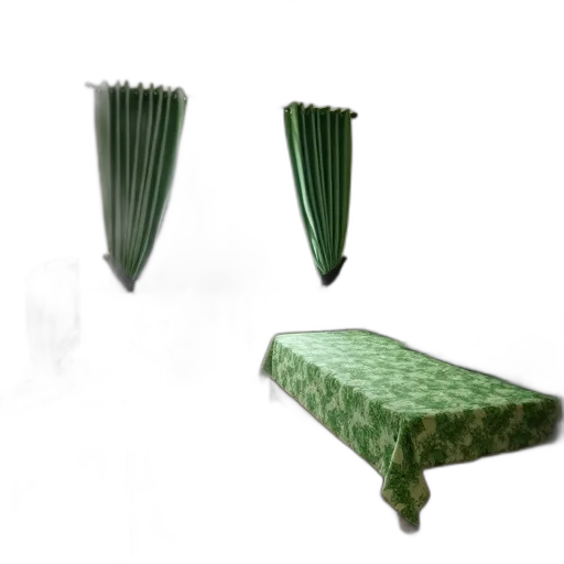 furniture, umbrella, crown, jewelry, 3d render, photorealistic, forest, green transparent PNG cut-out