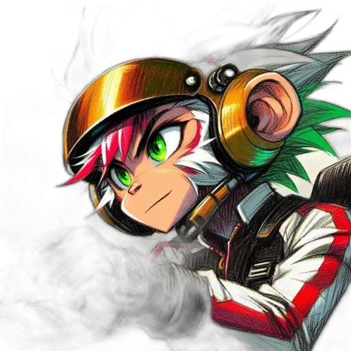 mask, concept art, fantasy art, comic book art, cartoon, green, animated, character transparent PNG cut-out