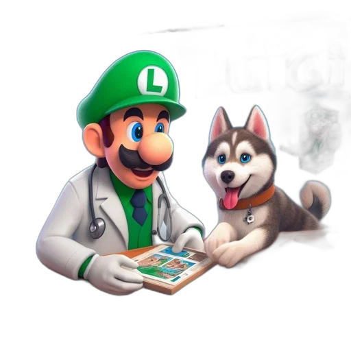 animal, staff, creature, concept art, 3d render, pixel art, watercolor, green transparent PNG cut-out