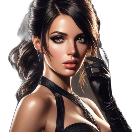 face, photorealistic, comic book art, fantasy art, concept art, dark, golden, close-up transparent PNG cut-out