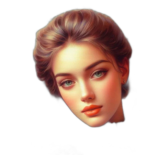 face, crown, jewelry, hair, photorealistic, oil painting, fantasy art, pixel art transparent PNG cut-out