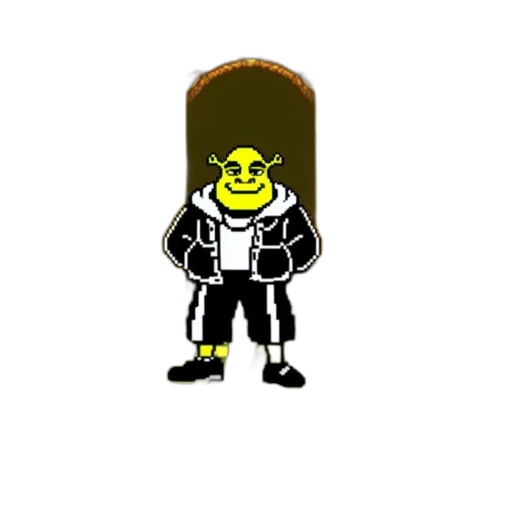 jacket, robot, staff, face, pixel art, 3d render, cartoon, concept art transparent PNG cut-out