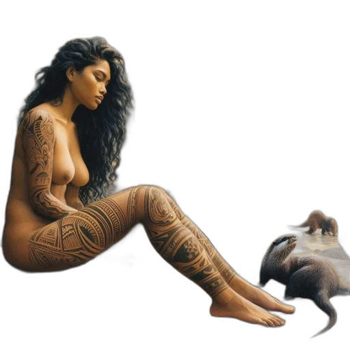 animal, creature, concept art, photorealistic, fantasy art, oil painting, fire, beach transparent PNG cut-out